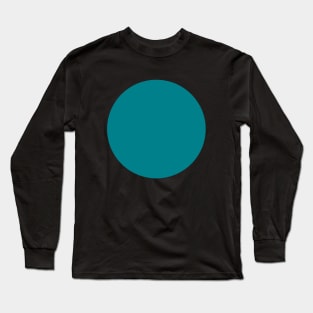 Turquoise circle Long Sleeve T-Shirt